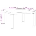 Ogrodowy stolik kawowy, szary, 55x55x31 cm, DPC i stal