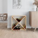 Szafka na wino, 62x25x62 cm, lite drewno sosnowe