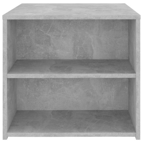 Stolik boczny, szarość betonu, 50x50x45 cm, płyta wiórowa