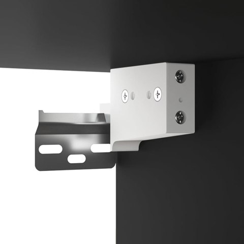 Wisząca szafka nocna, czarna, 50x36x47 cm