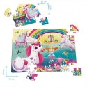 Gra edu Maxi Puzzles 2w1. Unicorns