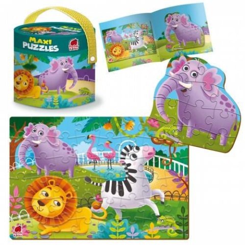 Gra edukacyjna \"Maxi Puzzles 2w1. Zoo\"
