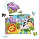 Gra edukacyjna \"Maxi Puzzles 2w1. Zoo\"