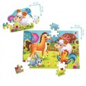 Gra edukacyjna Puzzle maxi 2w1 Farma