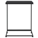 Stolik boczny na kółkach, czarny, 55x35x70 cm