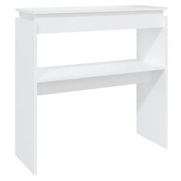 Stolik konsolowy, biały, 80x30x80 cm, płyta wiórowa