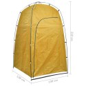Namiot prysznicowy/WC/przebieralnia, żółty