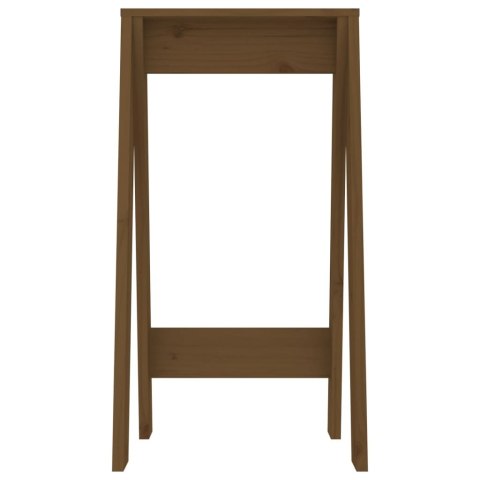 Stołki, 2 szt., miodowy brąz, 40x40x75 cm, lite drewno sosnowe