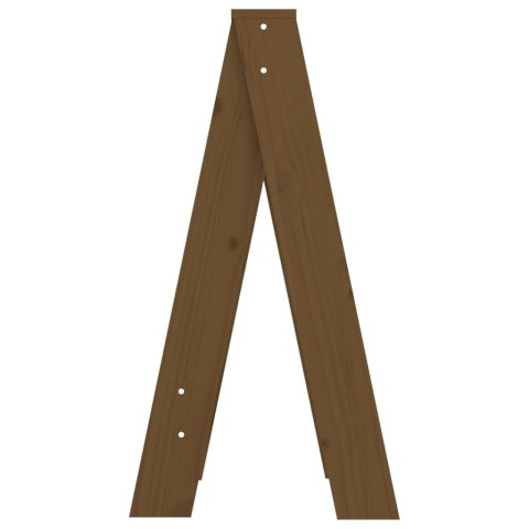 Stołki, 2 szt., miodowy brąz, 40x40x75 cm, lite drewno sosnowe