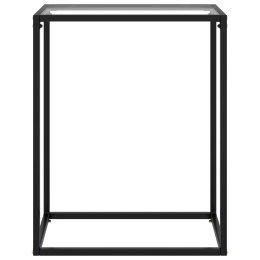 Stolik konsolowy, przezroczysty, 60x35x75 cm, szkło hartowane