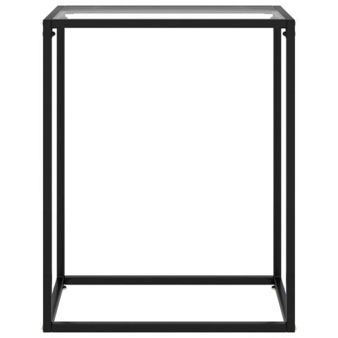 Stolik konsolowy, przezroczysty, 60x35x75 cm, szkło hartowane