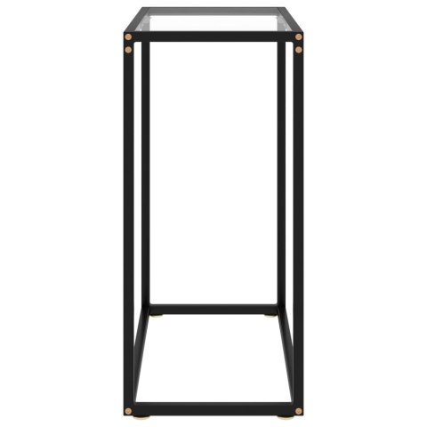 Stolik konsolowy, przezroczysty, 60x35x75 cm, szkło hartowane