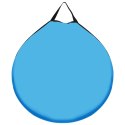 Namiot prysznicowy typu pop-up, niebieski