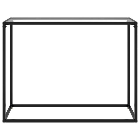 Stolik konsolowy, przezroczysty, 100x35x75 cm, szkło hartowane