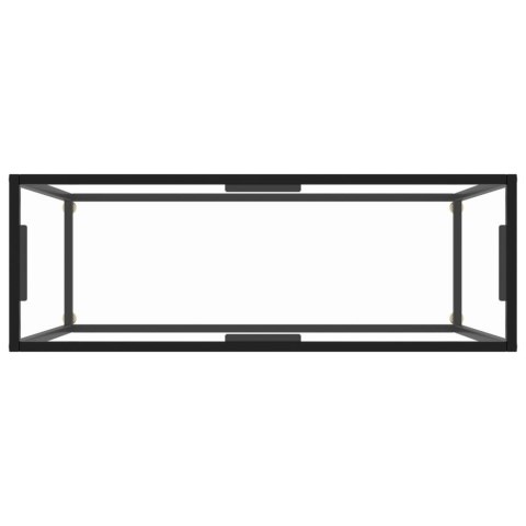 Stolik konsolowy, przezroczysty, 100x35x75 cm, szkło hartowane