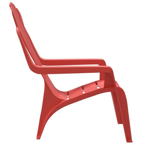 Krzesła ogrodowe dla dzieci, 2 szt., czerwone 37x34x44 cm, PP Krzesła ogrodowe dla dzieci, 2 szt., czerwone 37x34x44 cm, PP