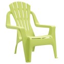Krzesła ogrodowe dla dzieci, 2 szt, zielone, 37x34x44 cm, PP