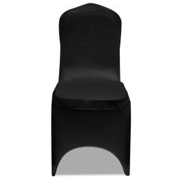 Elastyczne pokrowce na krzesła, 100 szt, czarne, 130338x2