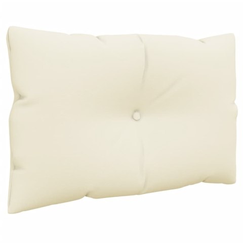 Poduszki na palety, 3 szt., kremowe, tkanina