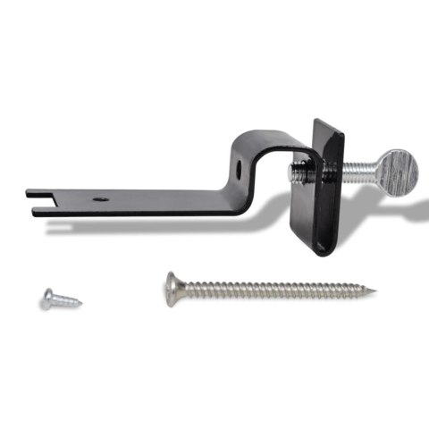 Ogrodowe lampy solarne, 6 szt., czarne