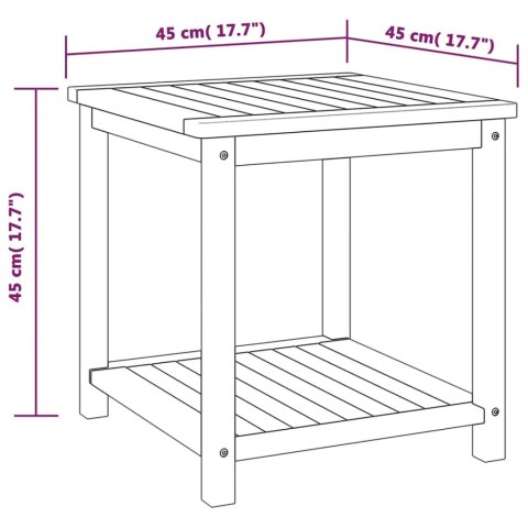 Stolik boczny z litego drewna akacjowego, 45 x 45 x 45 cm Stolik boczny z litego drewna akacjowego, 45 x 45 x 45 cm