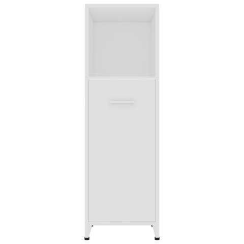 Szafka łazienkowa, biała, 30x30x95 cm, materiał drewnopochodny