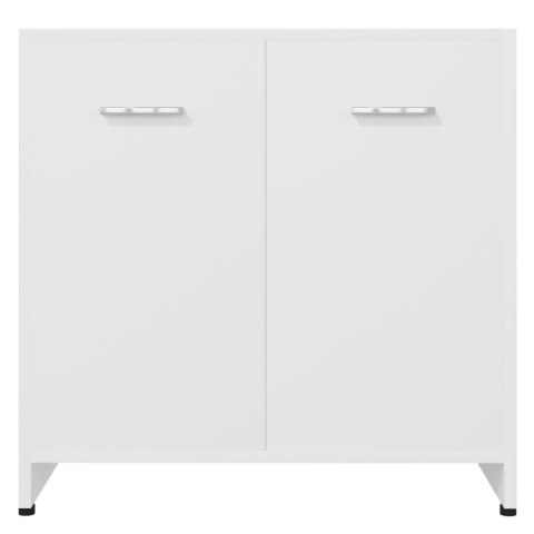 Szafka łazienkowa, biała, 60x33x61 cm, materiał drewnopochodny