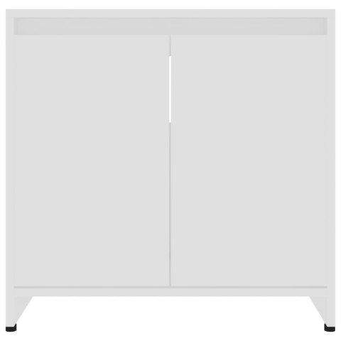 Szafka łazienkowa, biała, 60x33x61 cm, płyta wiórowa