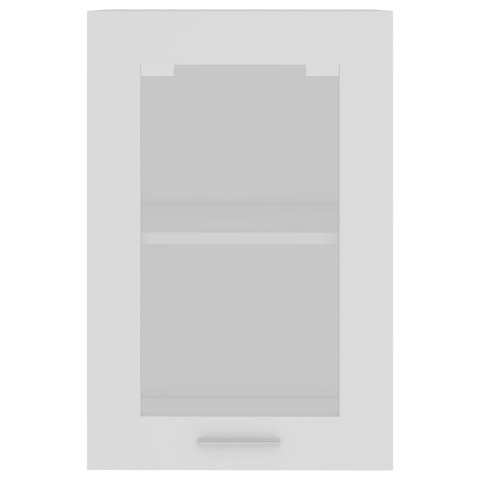 Szafka wisząca z szybą, biała, 40x31x60 cm