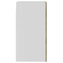 Szafka wisząca z szybą, kolor dąb sonoma, 40x31x60 cm, płyta
