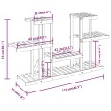 Stojak na kwiaty, 110x25x73 cm, lite drewno jodłowe