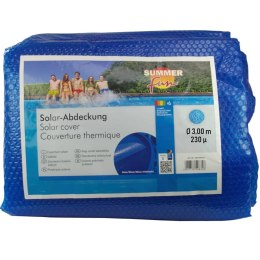 Summer Fun Plandeka solarna na basen, okrągła, 300 cm, PE, niebieska