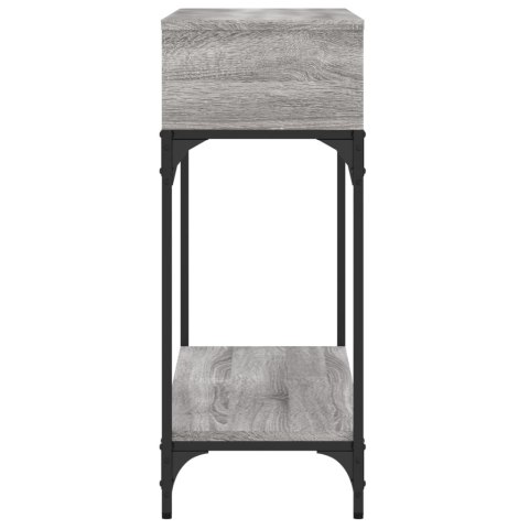 Stolik konsolowy, szary dąb sonoma, 100x30,5x75 cm