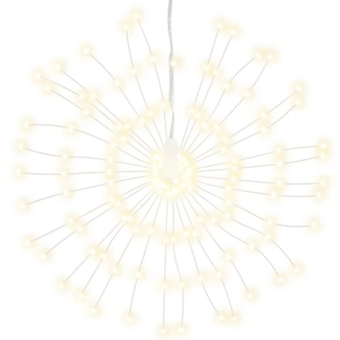 Ozdoby świąteczne ze 140 lampkami LED, 4 szt, ciepła biel, 17cm