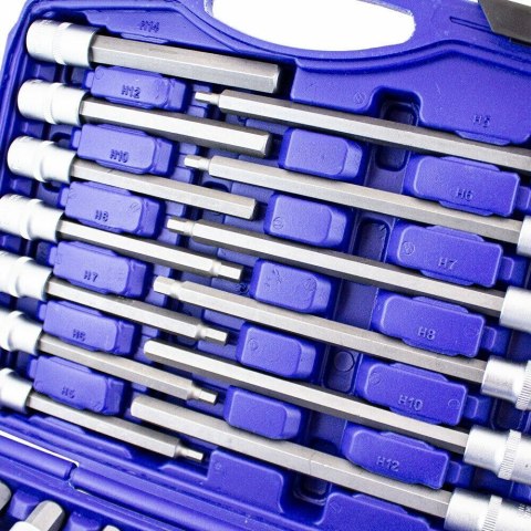 Zestaw kluczy 30 elementów sześciokątne nasadowe