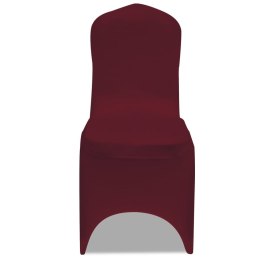 Elastyczne pokrowce na krzesła, 100 szt, bordowe, 130339x2