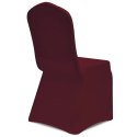 Elastyczne pokrowce na krzesła, 100 szt, bordowe, 130339x2