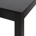 Stolik barowy z MDF, czarny, 115 x 55 x 107 cm