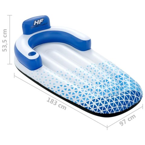 Bestway Pływający leżak Hydro Force, 183x97 cm, niebieski Bestway Pływający leżak Hydro Force, 183x97 cm, niebieski
