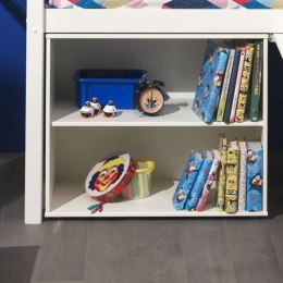 Vipack Półka na książki Pino, 2-poziomowa, drewniana, biała