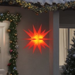Gwiazda morawska z LED, składana, czerwona, 100 cm