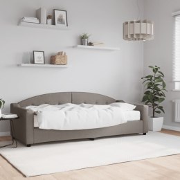 Sofa z materacem do spania, kolor taupe, 80x200 cm, tkanina