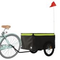 Przyczepka rowerowa, czarno-zielony, 45 kg, żelazo