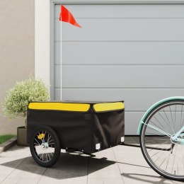 Przyczepka rowerowa, czarno-żółty, 45 kg, żelazo