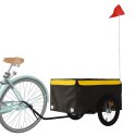Przyczepka rowerowa, czarno-żółty, 45 kg, żelazo