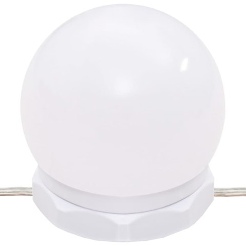 Toaletka z lampkami LED, biała, 90x42x132,5 cm Toaletka z lampkami LED, biała, 90x42x132,5 cm