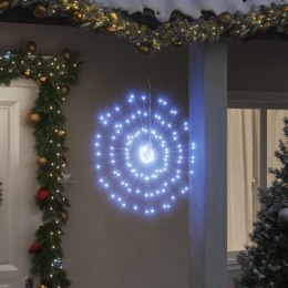 Ozdoby świąteczne, 140 lampek LED, 8 szt., zimna biel, 17 cm