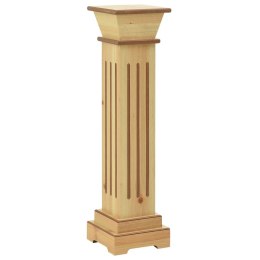 Klasyczny kwietnik kolumna, jasne drewno, 17x17x66 cm, MDF