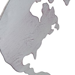 Figurka Dekoracyjna DKD Home Decor Mapa Świata Czarny Miedź Biały 60 x 1 x 60 cm (3 Części)