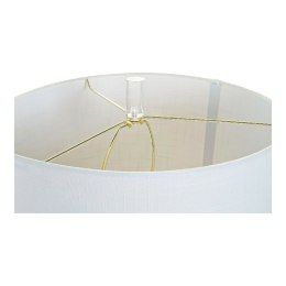 Lampa stołowa DKD Home Decor Biały Poliester Metal Szkło 220 V Złoty 60 W (41 x 41 x 72 cm)